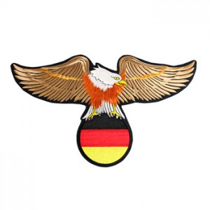 Águia com bandeira Alemanha